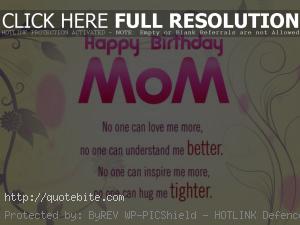 Happy Birthday Quotes For Mom