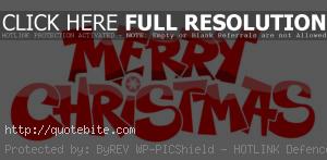 Happy Merry Christmas Quotes in English