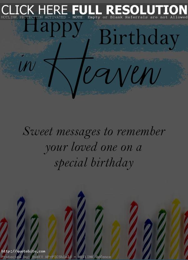 Happy birthday in heaven for sweet