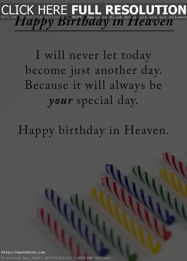 Happy birthday in heaven